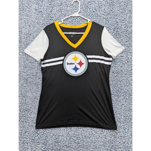 NFL Tops - NFL Pittsburgh Steelers Shirt Size LG Football Fan Pennsylvania Short Sleeve Blk